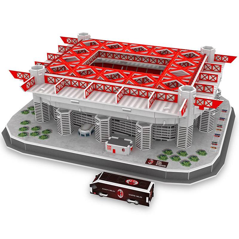3d拼图ac米兰圣西罗球场模型生日礼物纪念品球迷用品