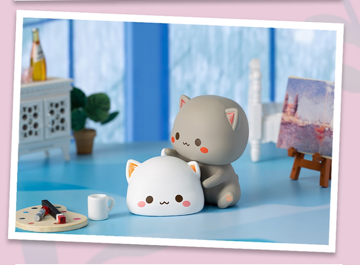 蜜桃生日少女手办猫咪可爱猫可爱二弹猫盲盒先行潮玩盲盒