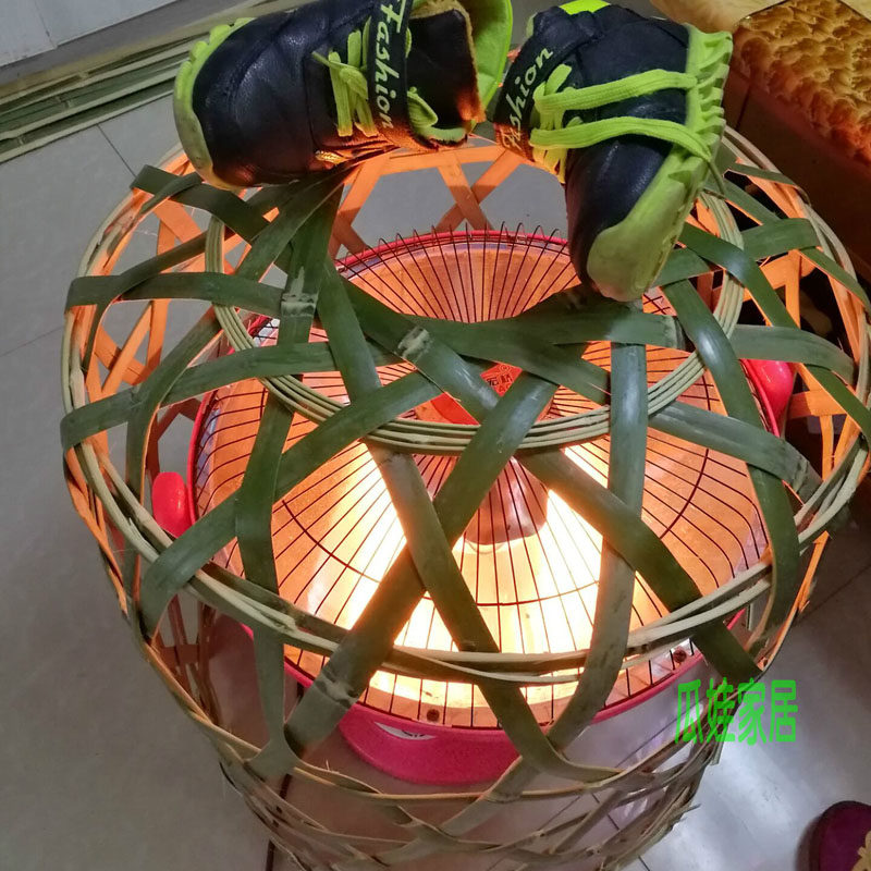 竹编烤火竹笼竹制品烘衣家用竹筐烤衣篓烘笼取暖器竹编