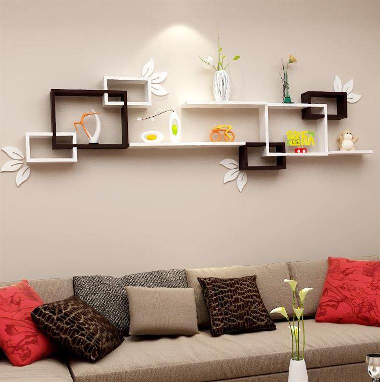 墙上置物架客厅沙发电视背景墙影视墙壁壁挂墙面搁板