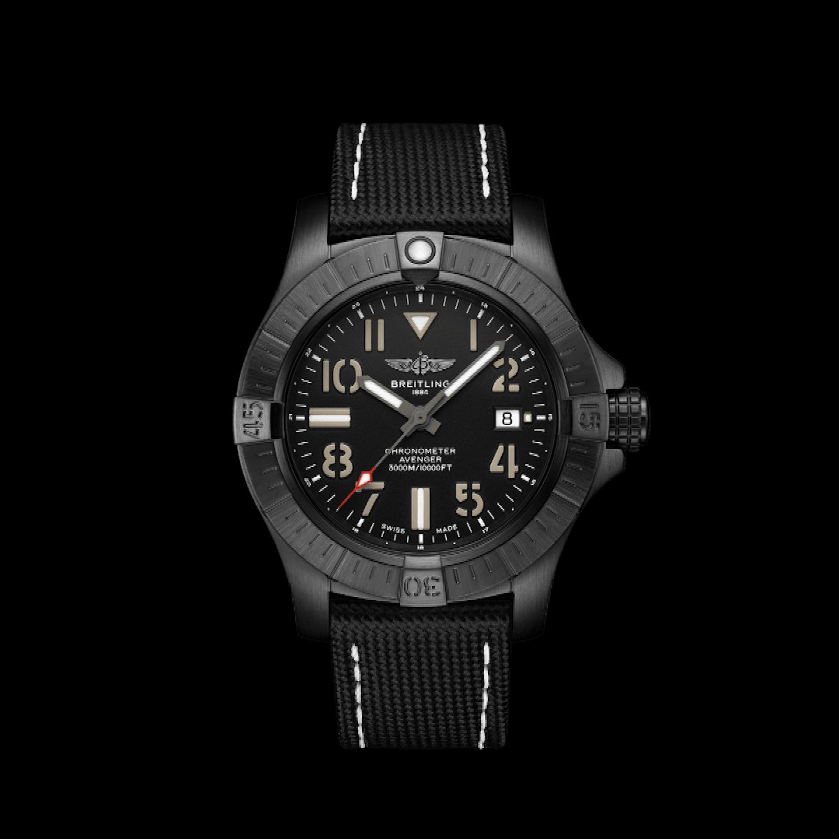 Breitling百年灵复仇者深潜海狼机械表45夜间任务版V17319101B1X1