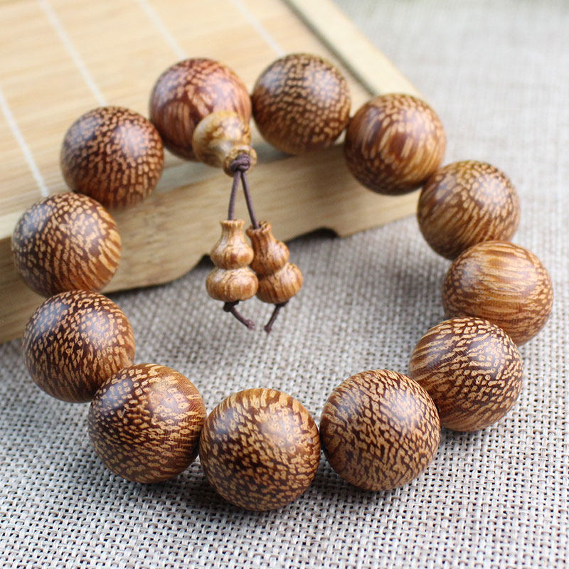 厂家直销龙鳞木手串印尼贡木佛珠手链实木文玩手链