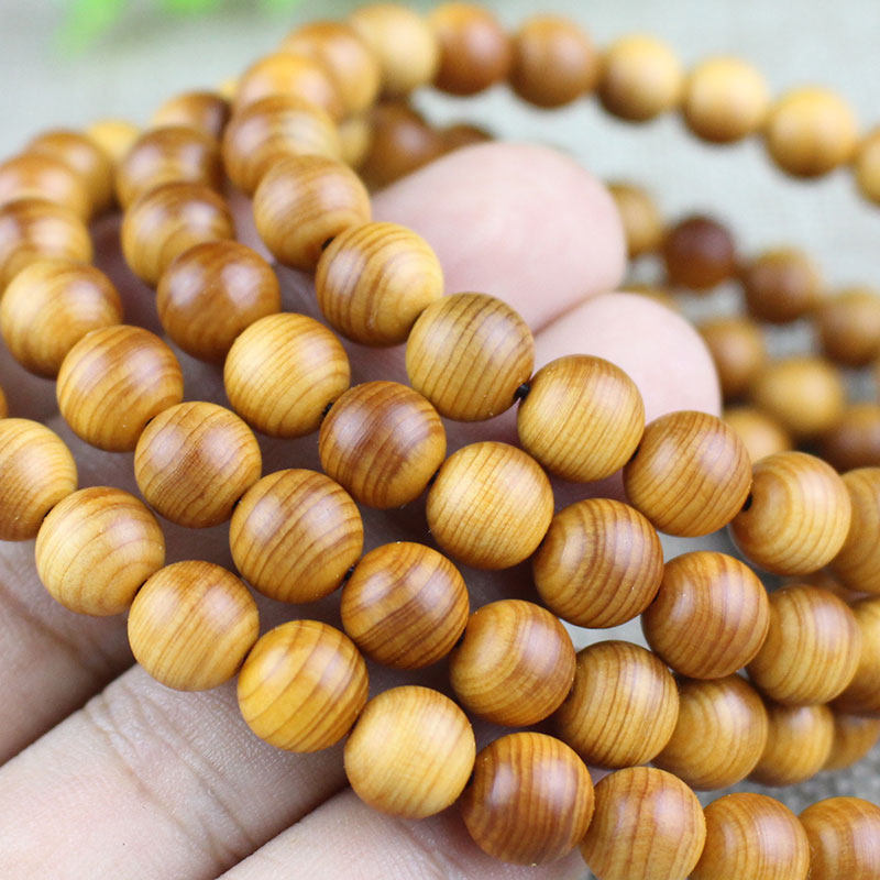 千年柏木佛珠手串108颗陈化料高油老红男女手链手串