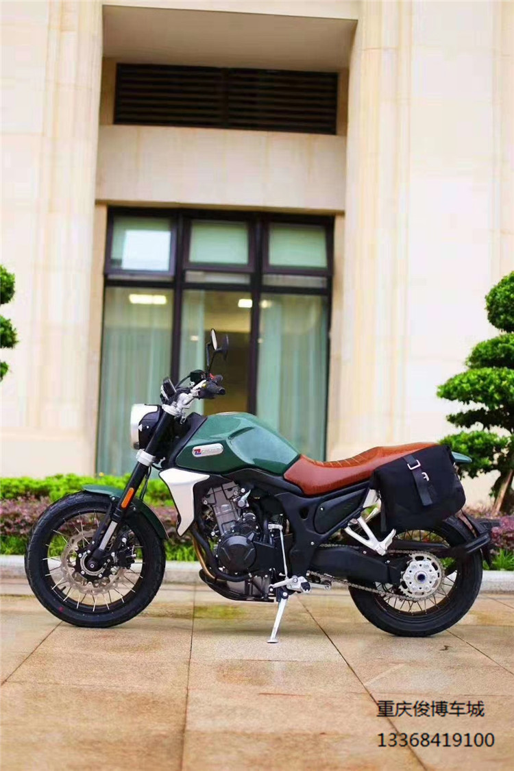 凯越500f400f复古摩托车双缸水冷排量机车太子车街摩托车整车