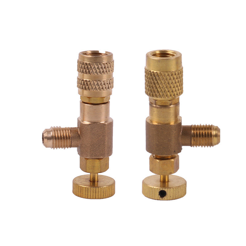 空调加氟安全阀转接头r22r410a加液转换接头制冷维修空调配件