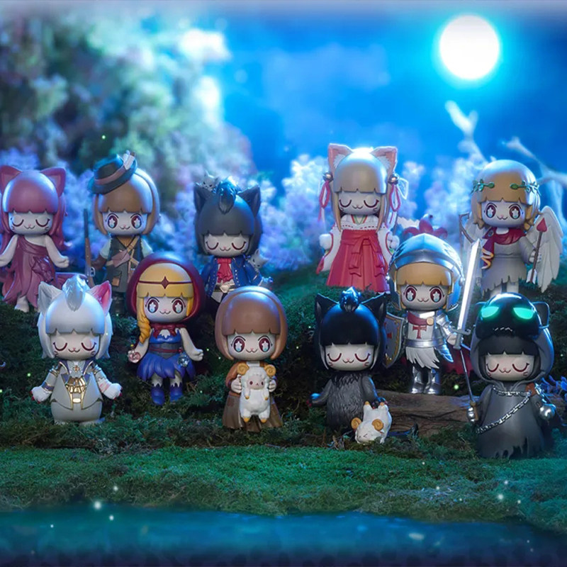 正版kimmymiki狼人杀盲盒公仔摆件游戏预言家女巫手办潮玩盲盒