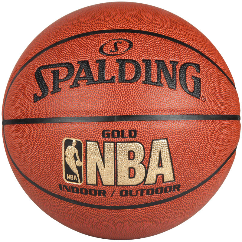 包邮[可乐文体]斯伯丁篮球74-606y(64-284)nba金色经典水泥地耐磨