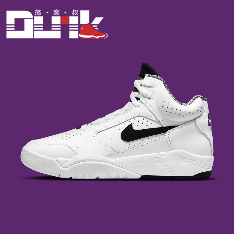 nikeairflightlitemid耐克白黑中帮复古运动篮球鞋