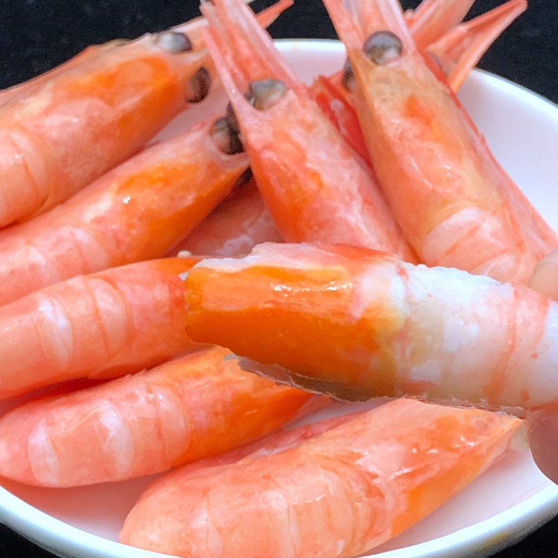北极甜虾加拿大进口 深海捕捞海鲜水产熟冻即食4斤装野生头籽甜虾
