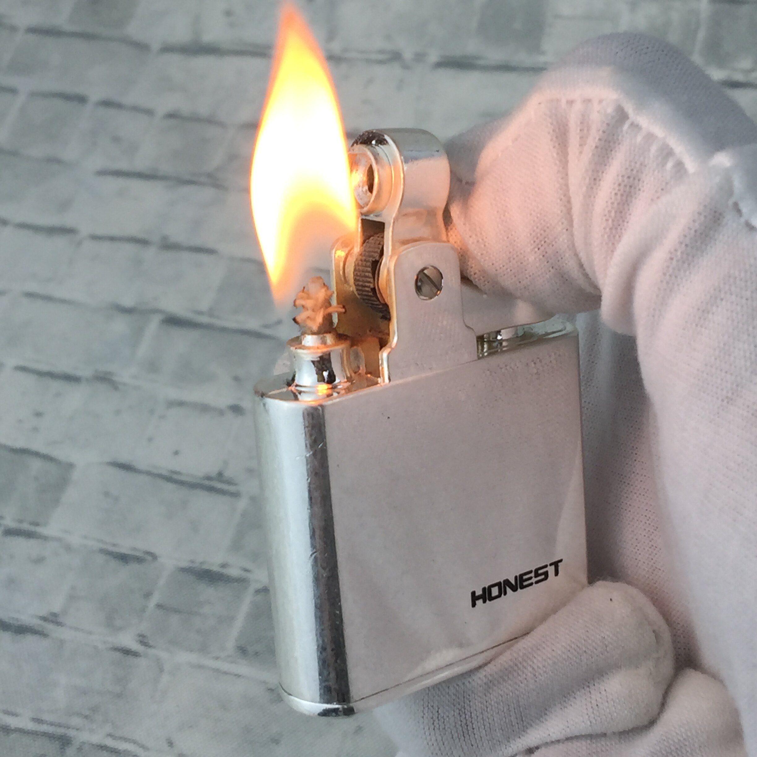 百诚正品煤油打火机磕头机复古创意火石砂轮点烟器煤油打火机