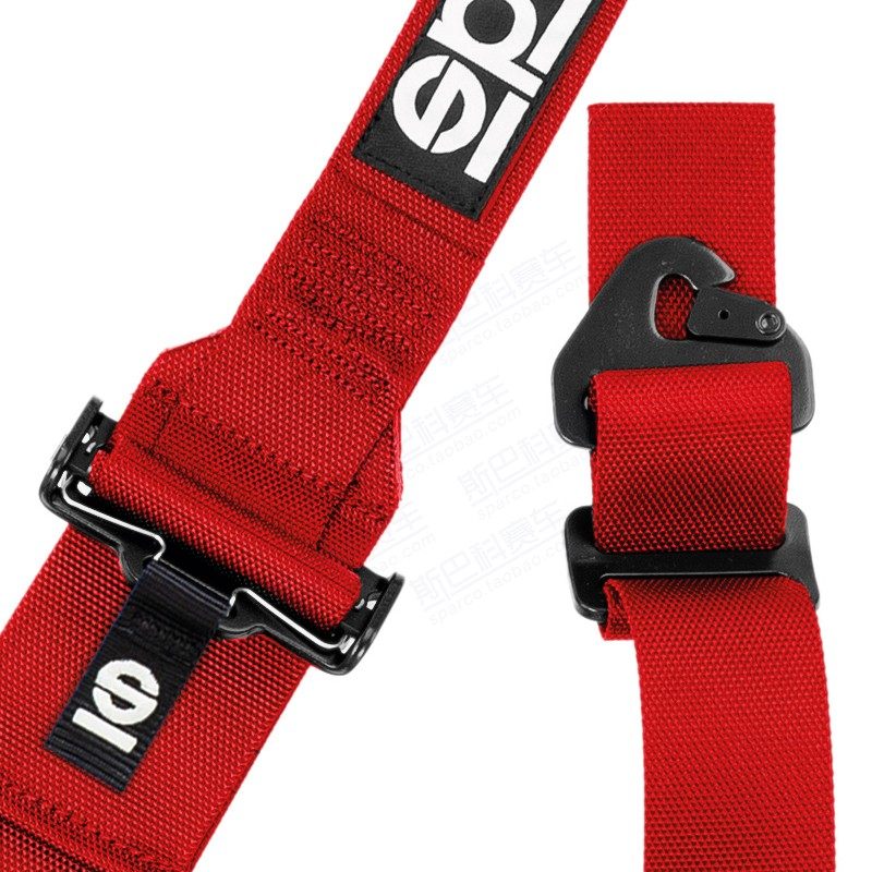 赛车斯巴科sparco六点式安全带04818rh1房车汉斯伴侣意大利安全带及