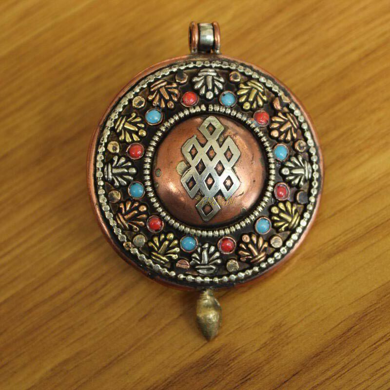 西藏尼泊尔饰品印度民族拉萨藏族嘎乌盒项坠吊坠项坠