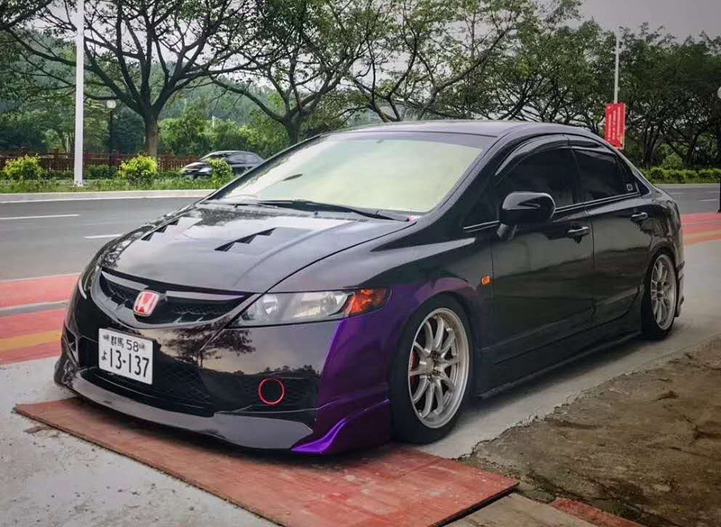 台产8代思域改装fd2tr大小包围一体中网汽车包围