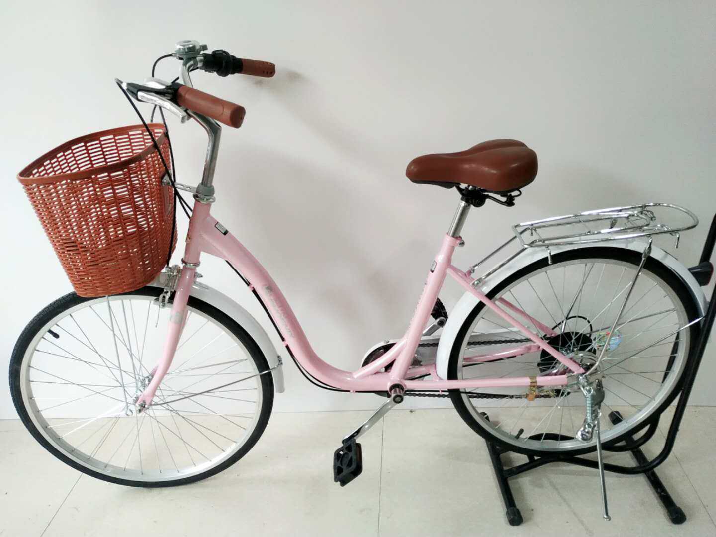 凤凰蓝岛自行车24寸时尚樱花淑女车欧复古式田园风学生车通勤女士