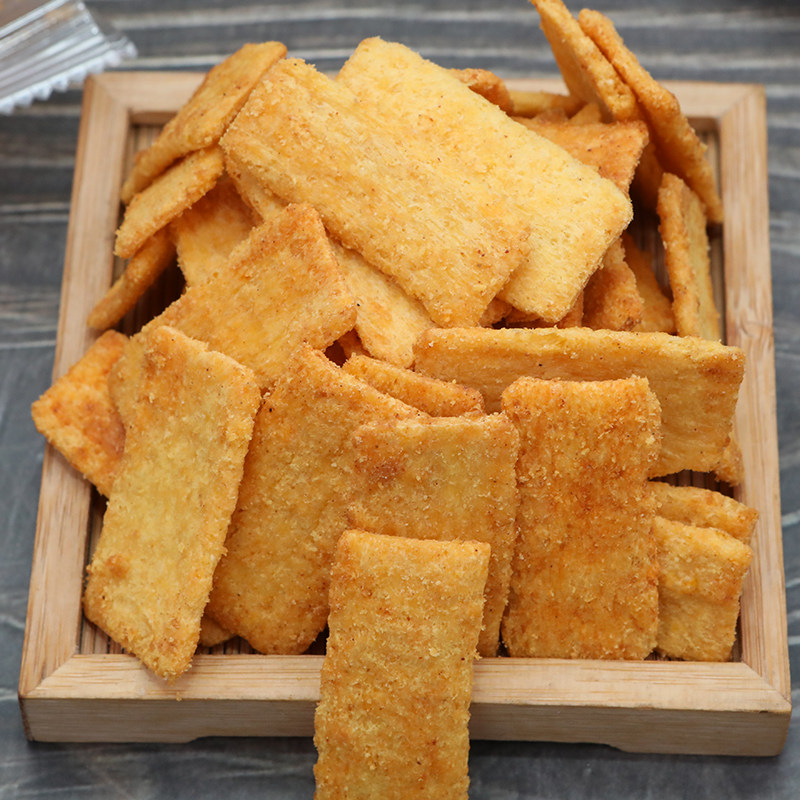 迷酥吊炉锅巴500g椒香牛排休闲零食膨化食品