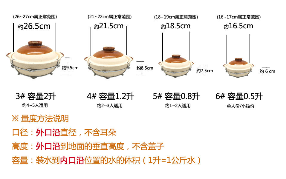 得好铁线砂锅商用家用明火煲仔炖肉火锅6号砂锅