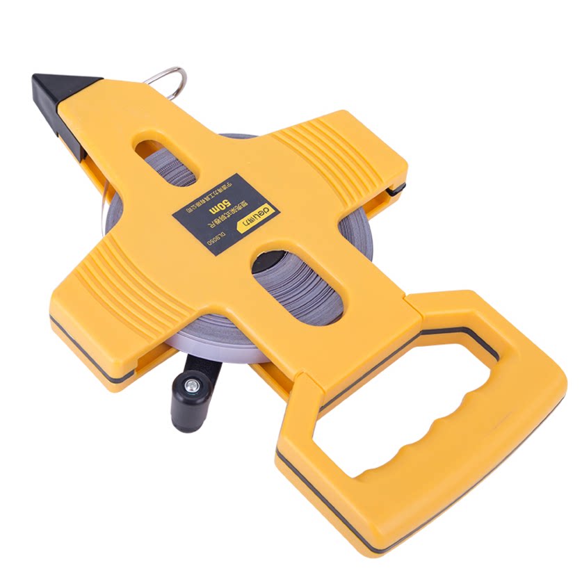 卷尺得力架式30米50米100米工程长卷钢尺拉尺卷尺