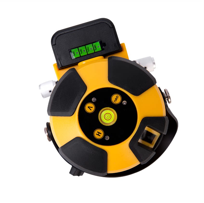 得力ld绿光水平仪高精度强光红外线贴地仪地墙仪水平仪