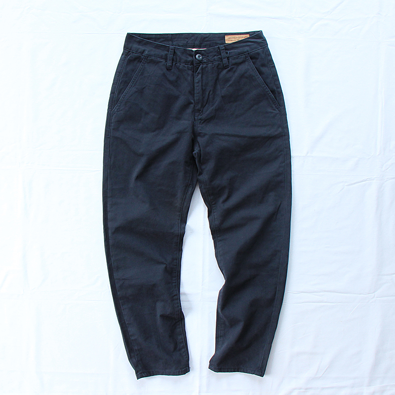 裤子男韩版潮流秋季全棉男裤2019上班长裤男士宽松直筒商务休闲裤