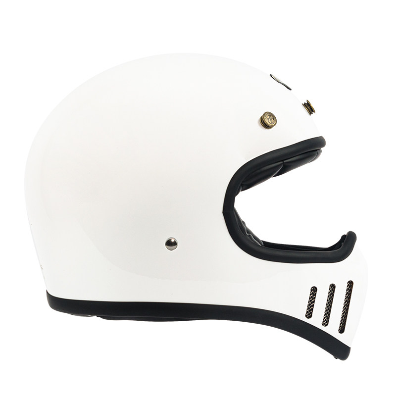 台湾ar摩托车骑行复古全盔电动车机车头盔山车盔摩托车头盔