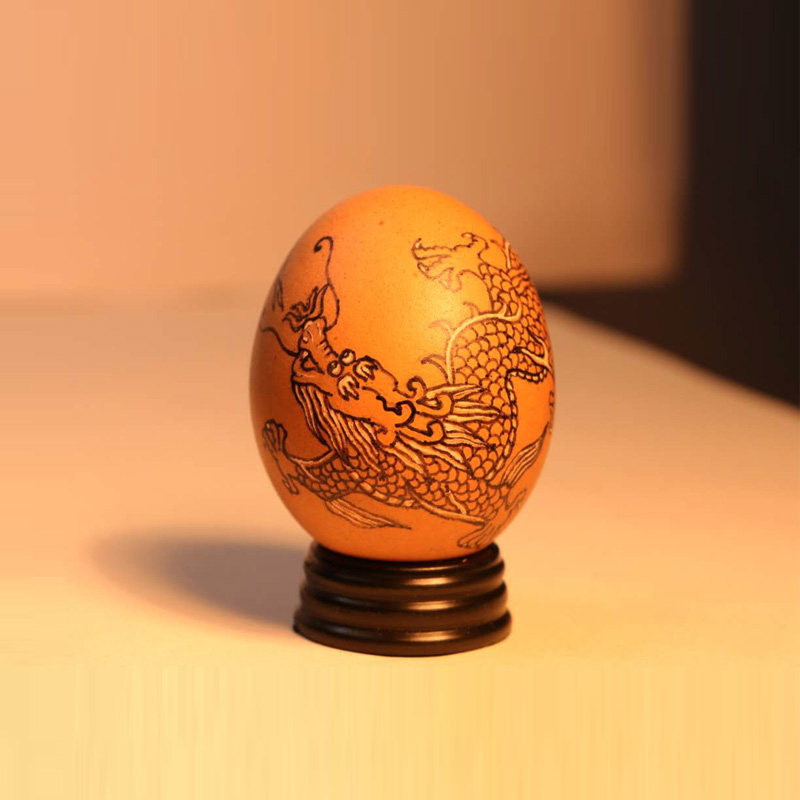 生肖龙蛋雕朋友情侣兄弟创意生日礼物手工雕刻创意礼品