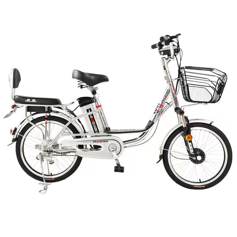 新国标电动通勤车学生代步老年自行车锂电铝合金凤凰电动自行车
