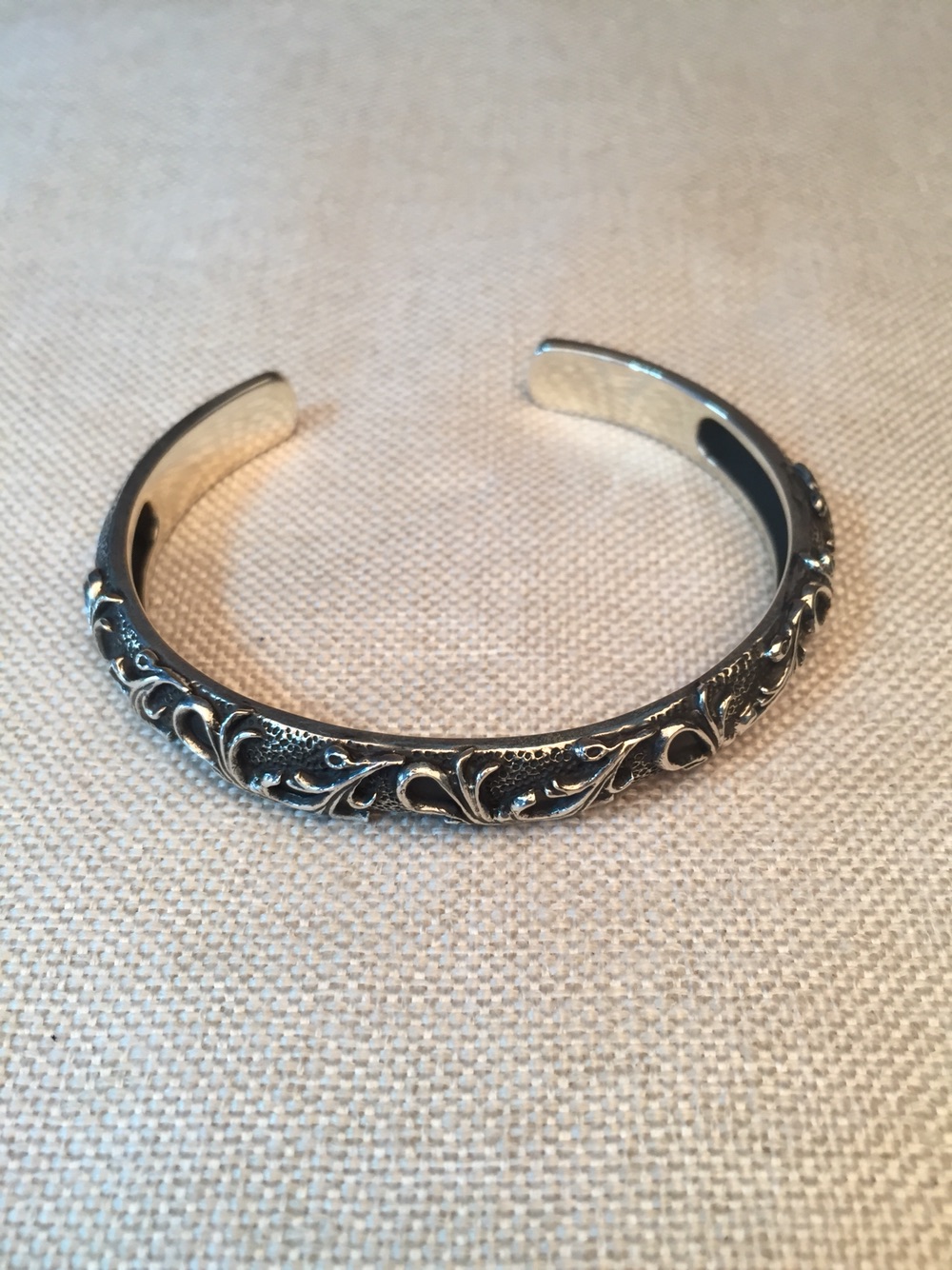 复古高桥风格图腾手镯男潮纯银镯子子女手环手镯