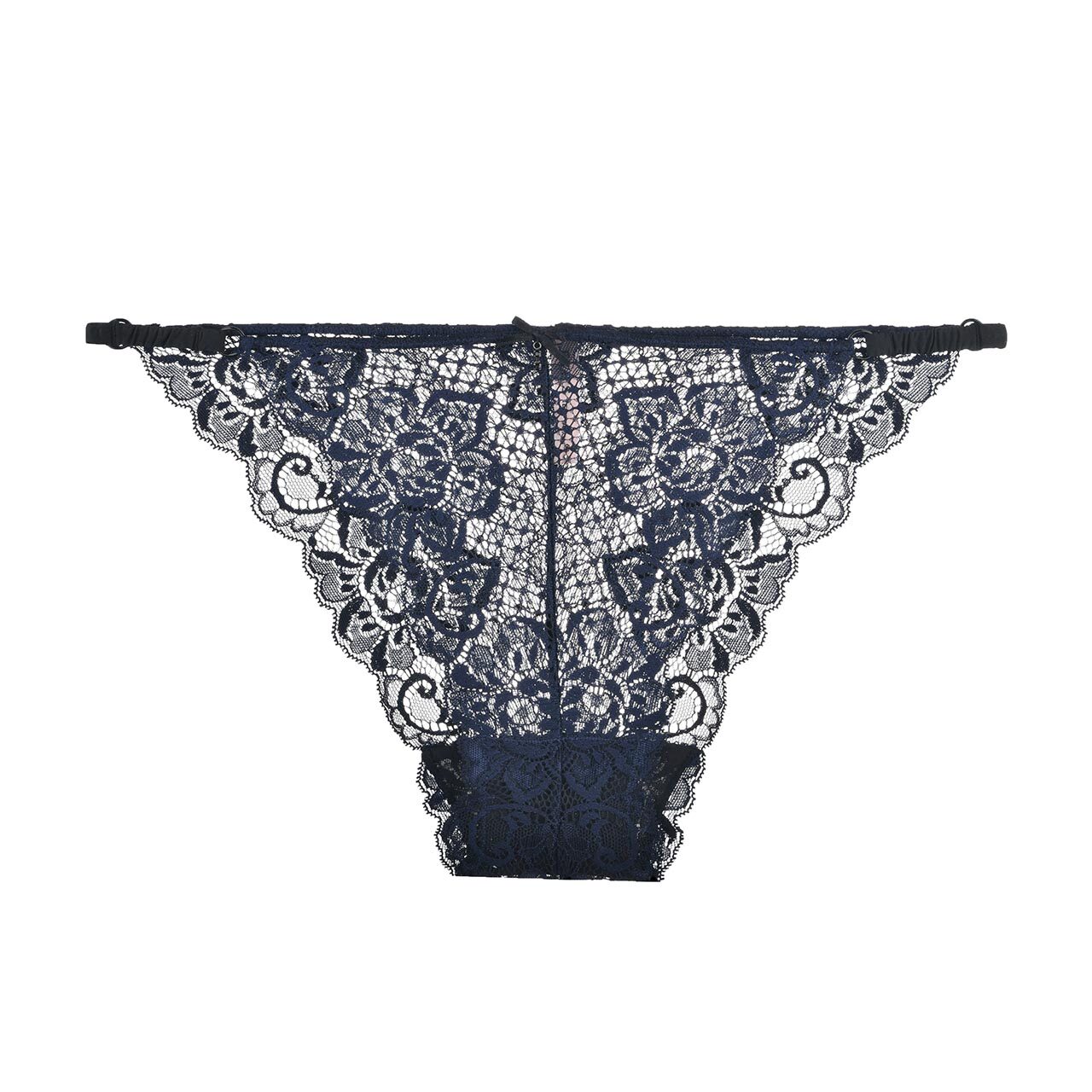 夏娃的诱惑蕴蓝蕾丝纯棉女士内裤女中低腰三角裤超薄女三角裤