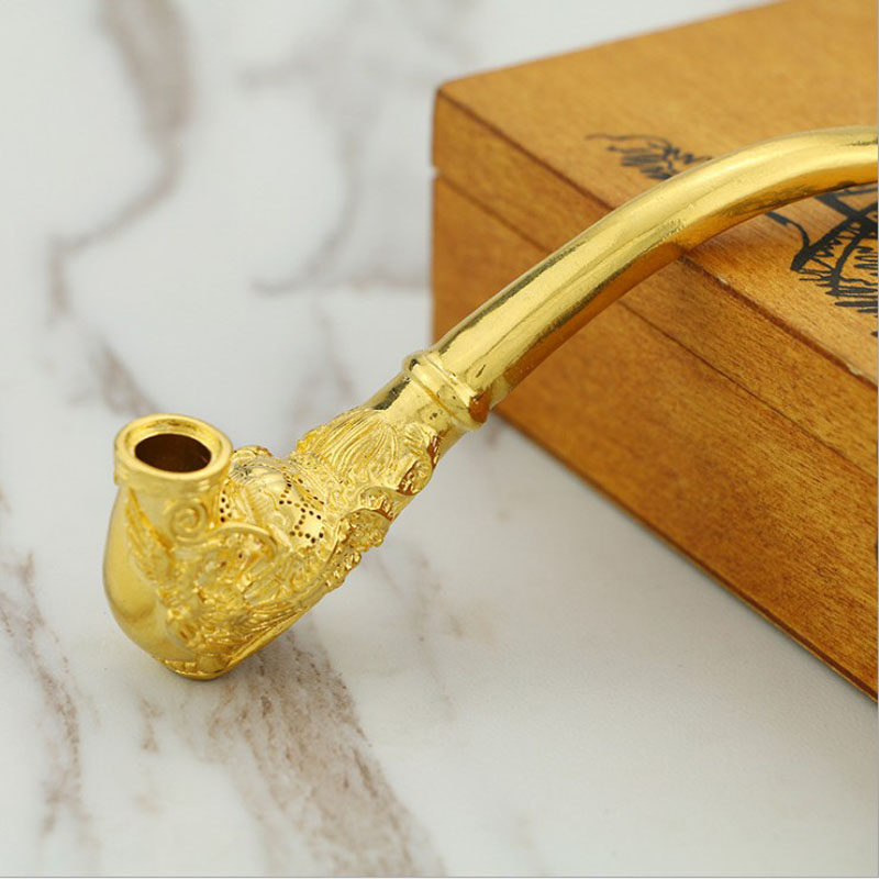 镀金两用龙凤烟斗烟斗