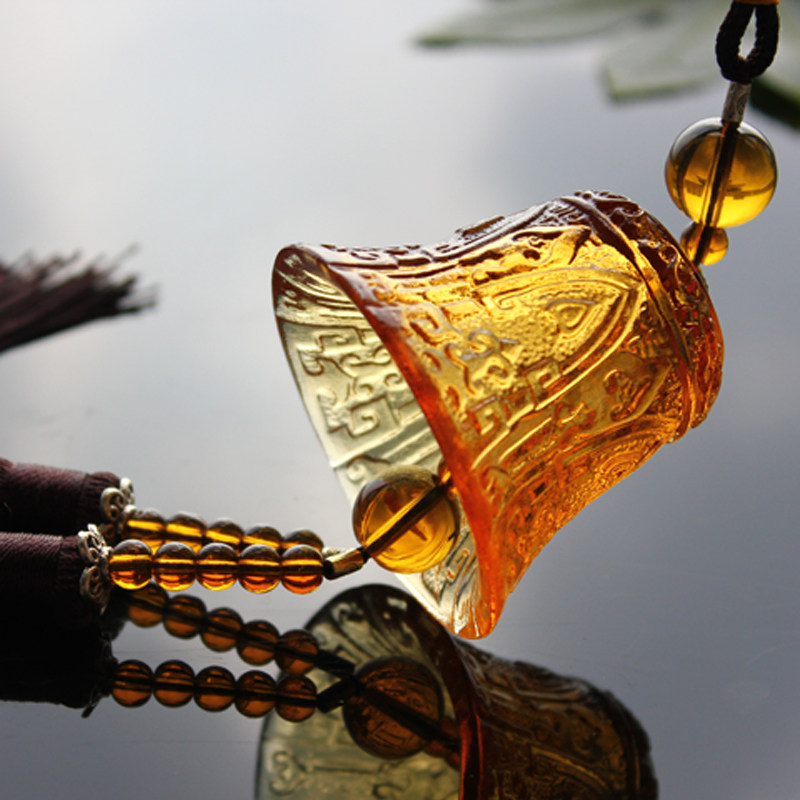 琉璃挂件幸福铃铛风铃出入平安企业定制礼品车挂