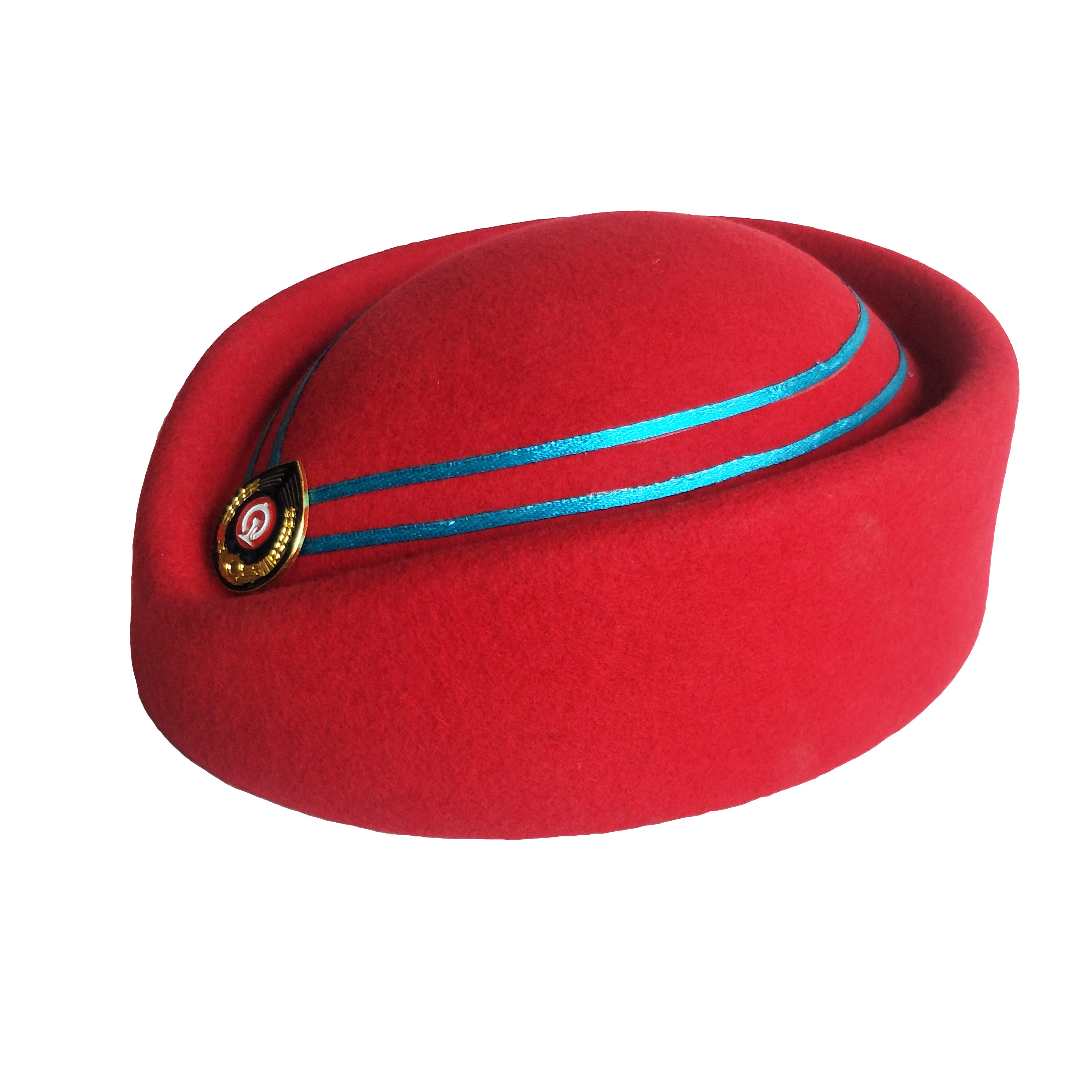 帽子铁路子女乘务员女帽高铁动车列车员女款深蓝色帽子