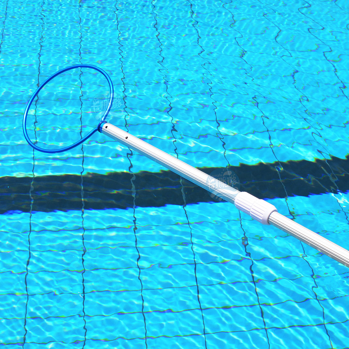 游泳池救生员设备工具救生勾伸缩杆铝合金救生杆专用救生钩