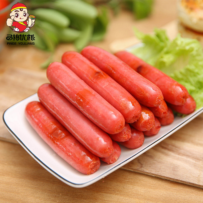 热狗正宗台湾风味烤肠香肠原味手抓商用脆皮香肠