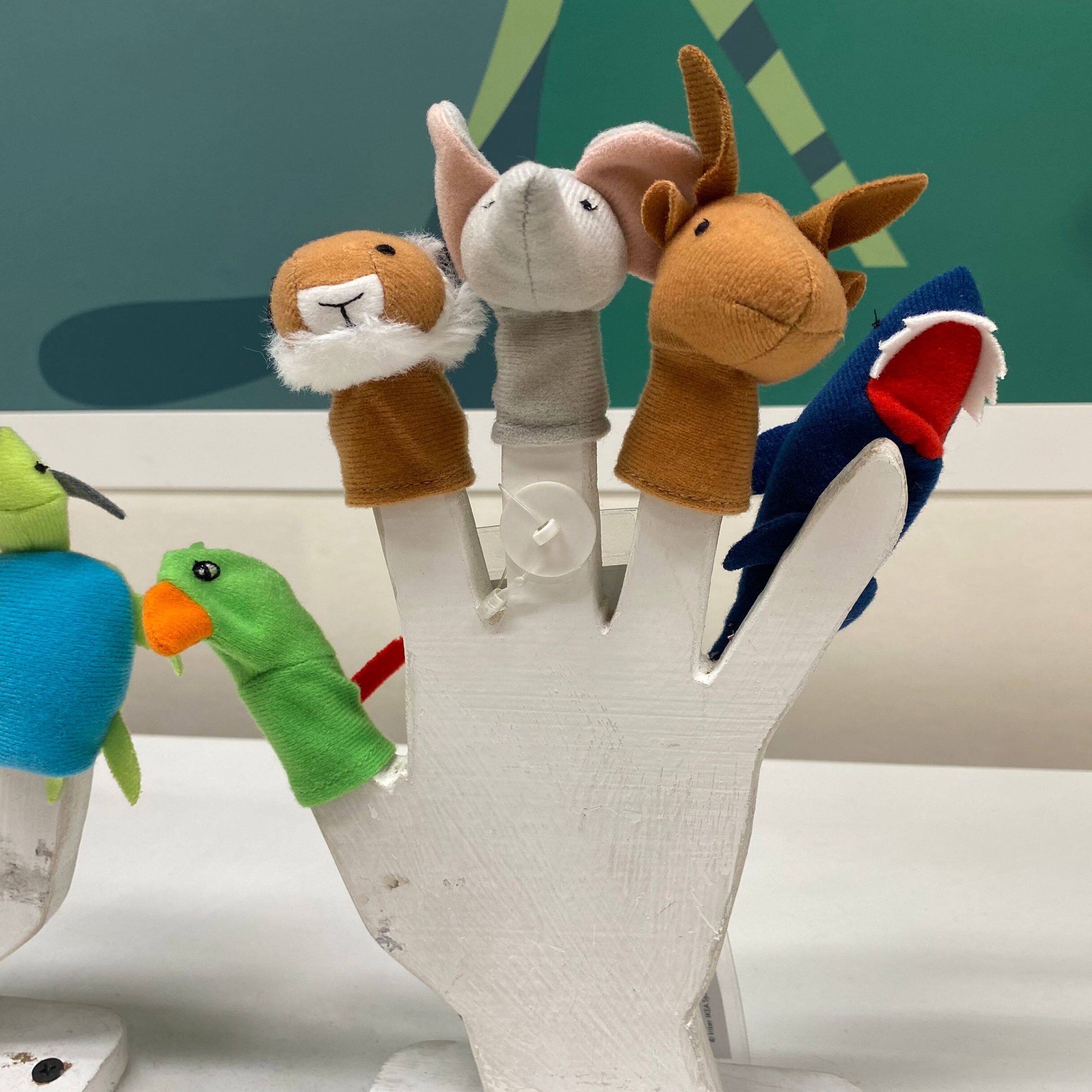 ikea宜家迪塔尤尔指偶安抚手偶公仔动物玩具手偶