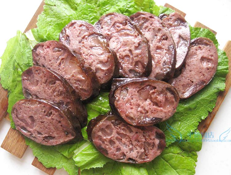 云南手工香肠豆腐肠保山施甸土猪烟熏腊肉肠灌肠农家血肠500克