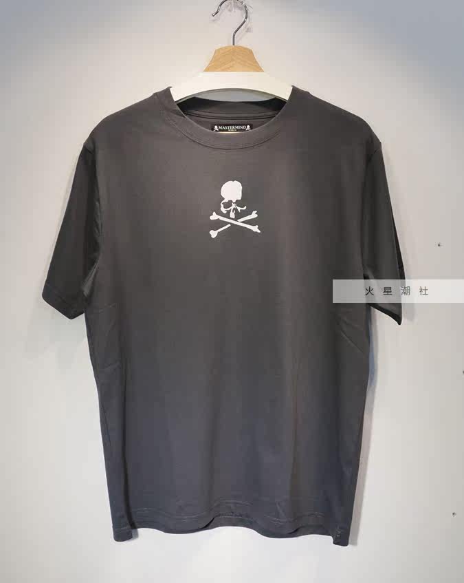 mmjmastermind经典骷髅胸前横标宽松情侣短袖t恤