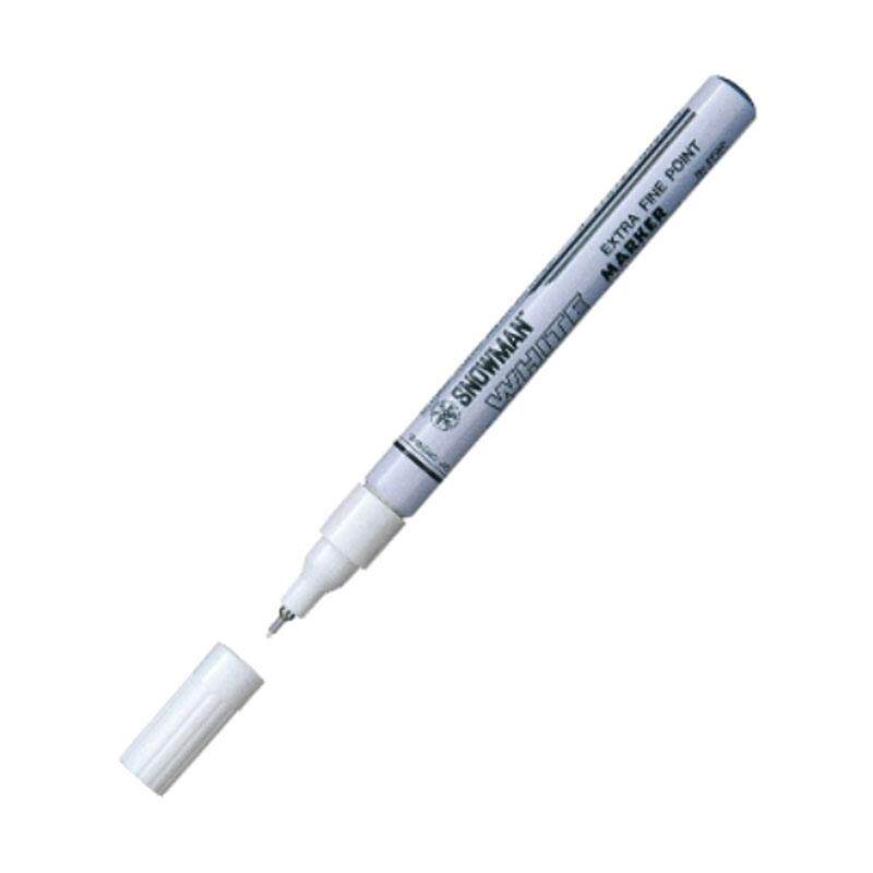 雪人snowmanefwp雪花油漆白漆打点白色记号08mm油漆笔