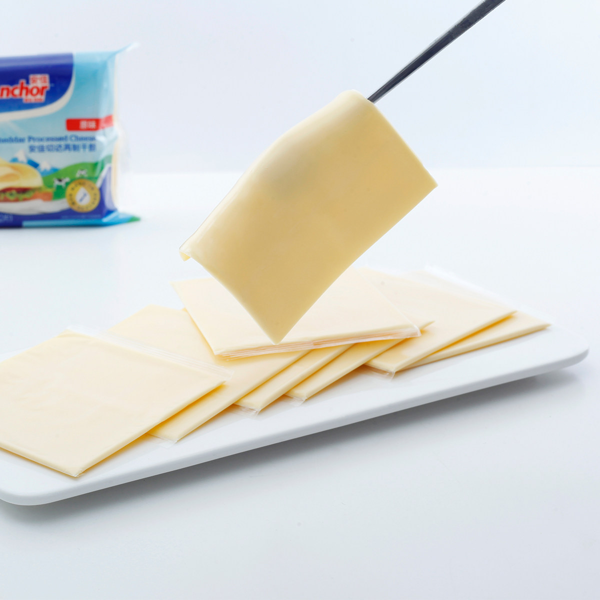 安佳芝士片车达奶酪原味乳酪干酪汉堡早餐三明治芝士新