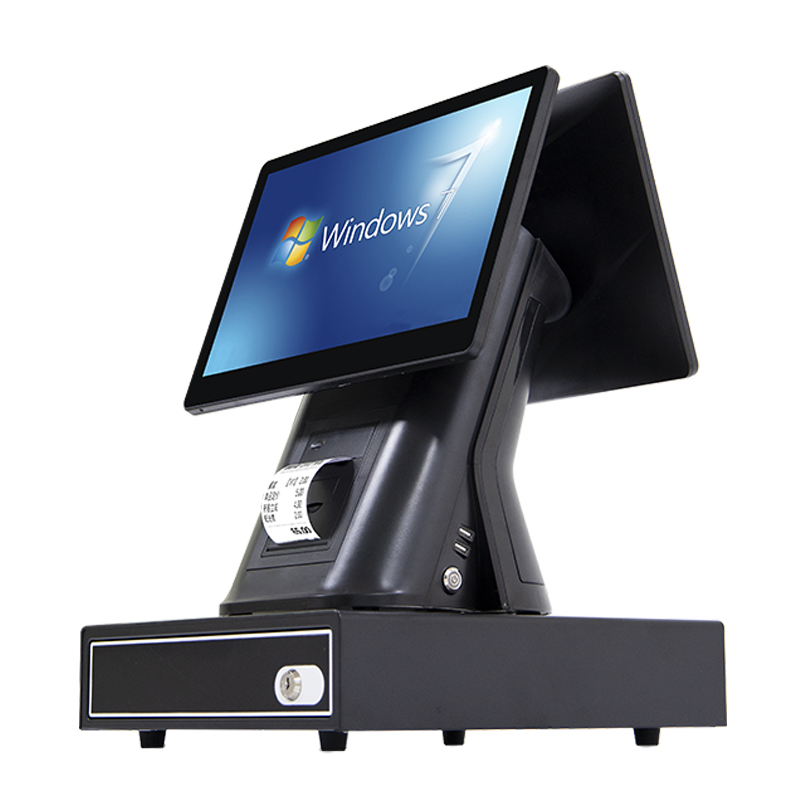 触屏烟草系统收银扫码电脑一体商用新款小型收款机
