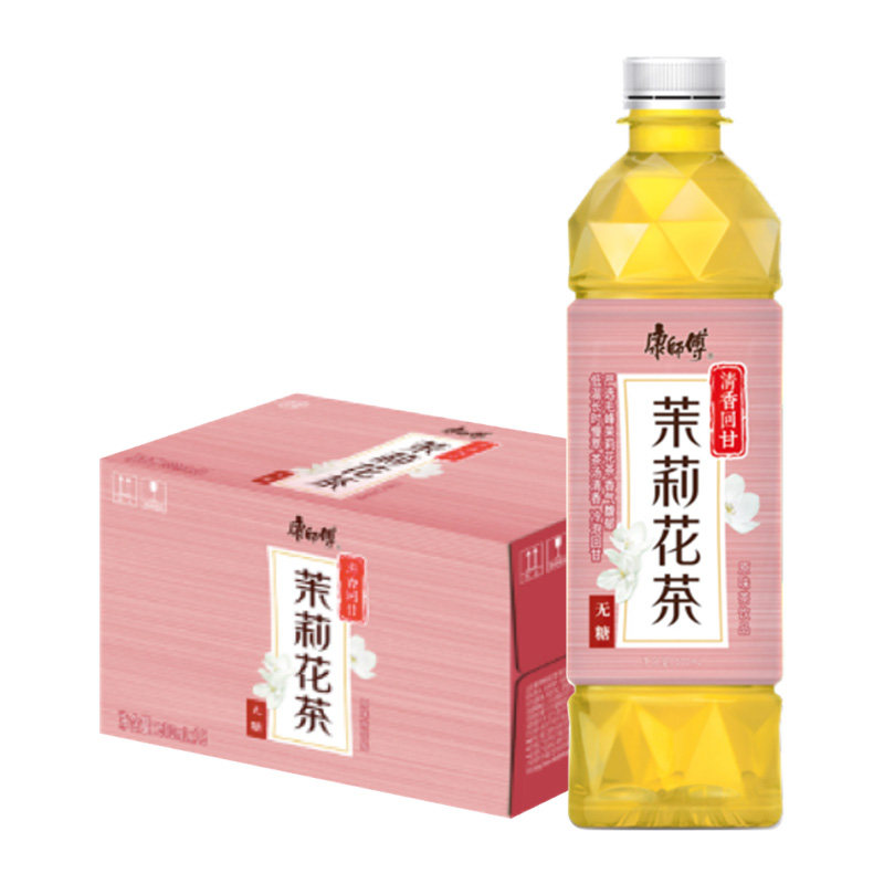 康师傅无糖饮料茉莉花茶500ml*15瓶茶饮料零糖零脂整箱批发-爱购网官