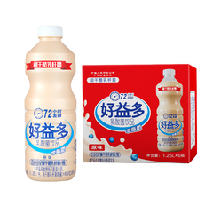 好益多原味乳酸菌饮品1250ml*6瓶大瓶分享装聚餐奶味饮料整箱批发价格比较