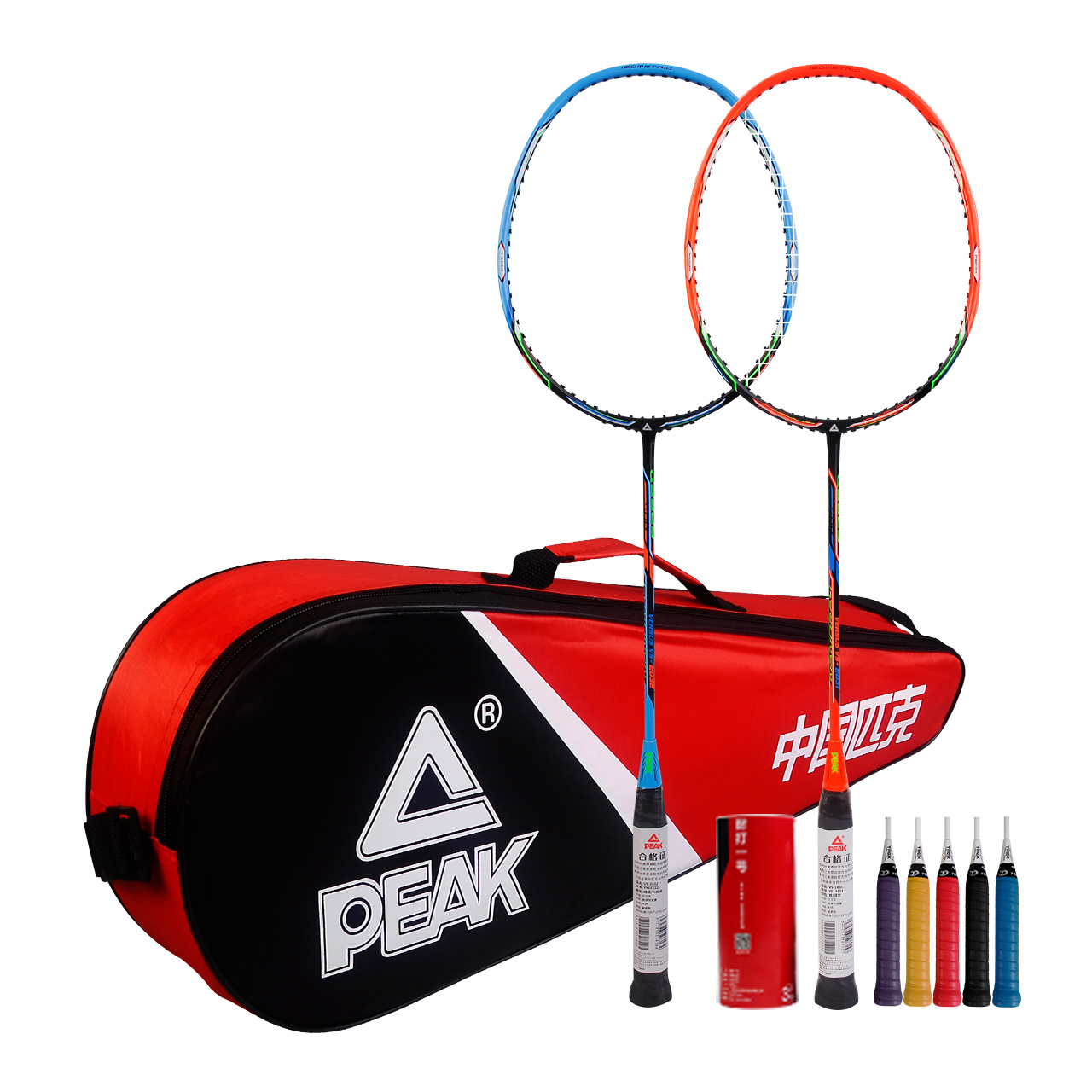 匹克羽毛球拍正品超轻耐用型双拍碳素纤维复合一体羽毛球拍