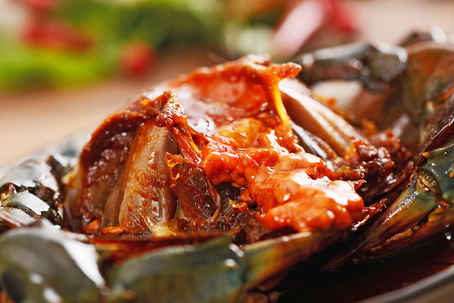 螃蟹酱青秘制酱香腌制大海海蟹宁波450g蟹类制品