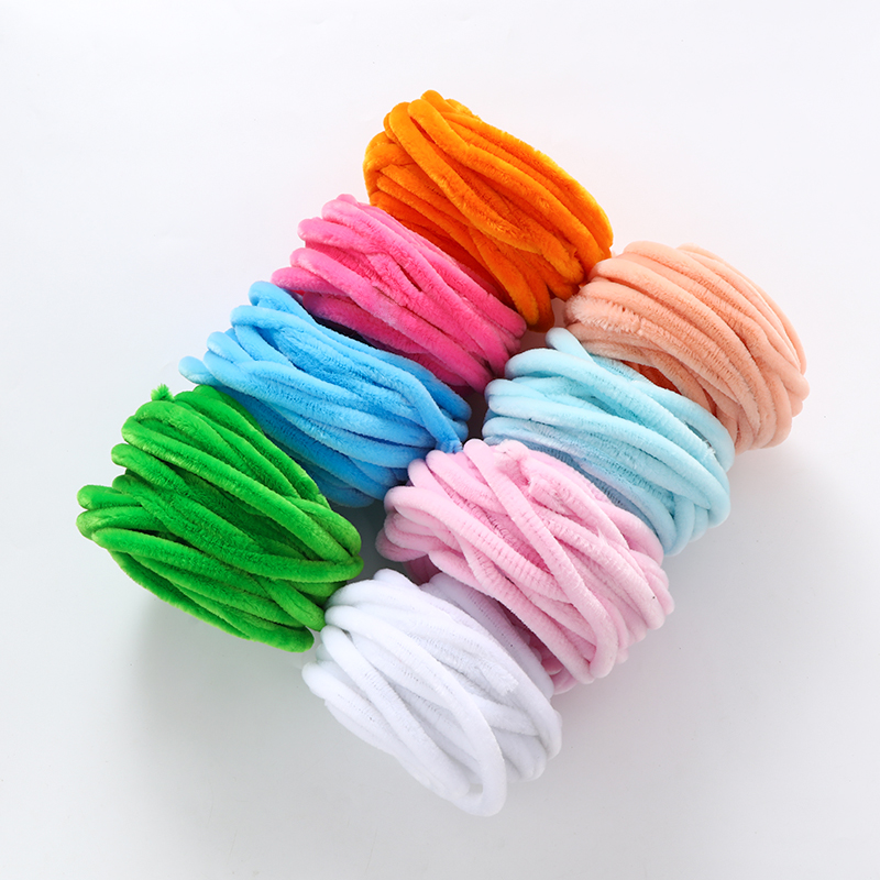 古风绒花发簪diy手工制作加密扭扭棒绒棒条加粗毛根条材料包配件