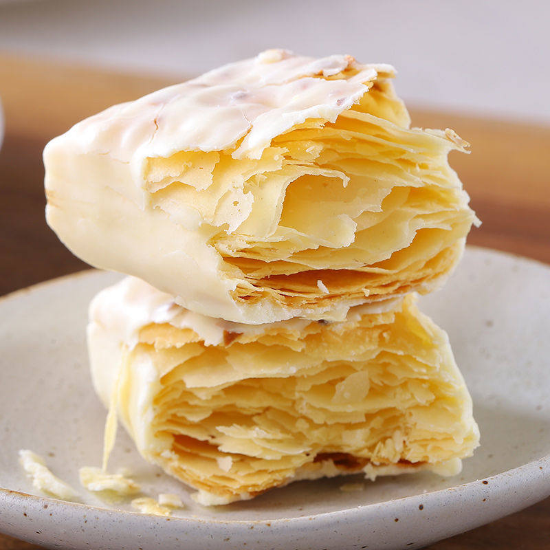 不若水/果仁松塔千层酥饼干整箱早餐零食小_热品库_性价比 省钱购