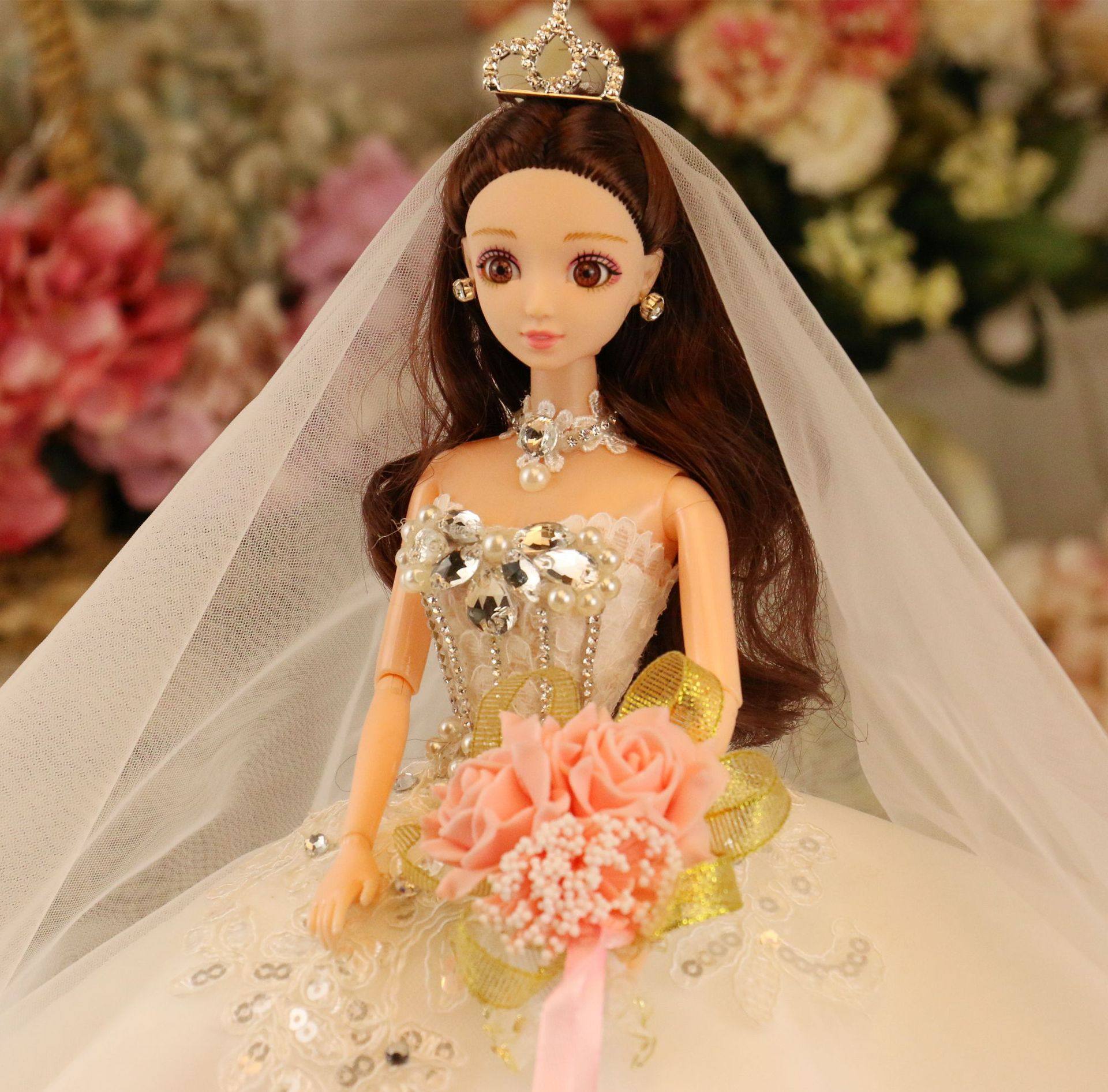 巴比女生洋娃娃套装礼盒玩具女孩白雪公主娃娃