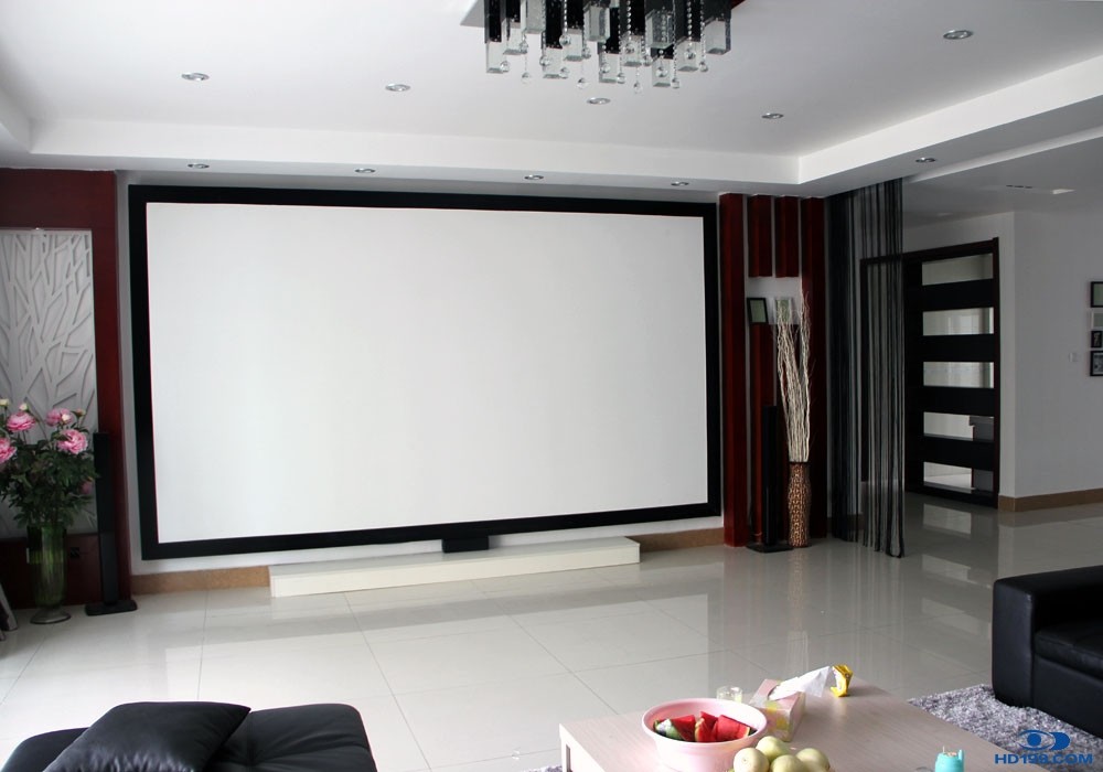 电影投影幕画框130寸金属铝合金边框高清纳米2d3d幕布