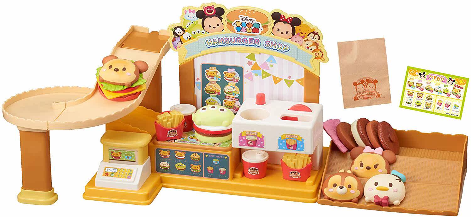 日本正品sega迪士尼系列儿童汉堡店过家家角色扮演玩具带仿真香味