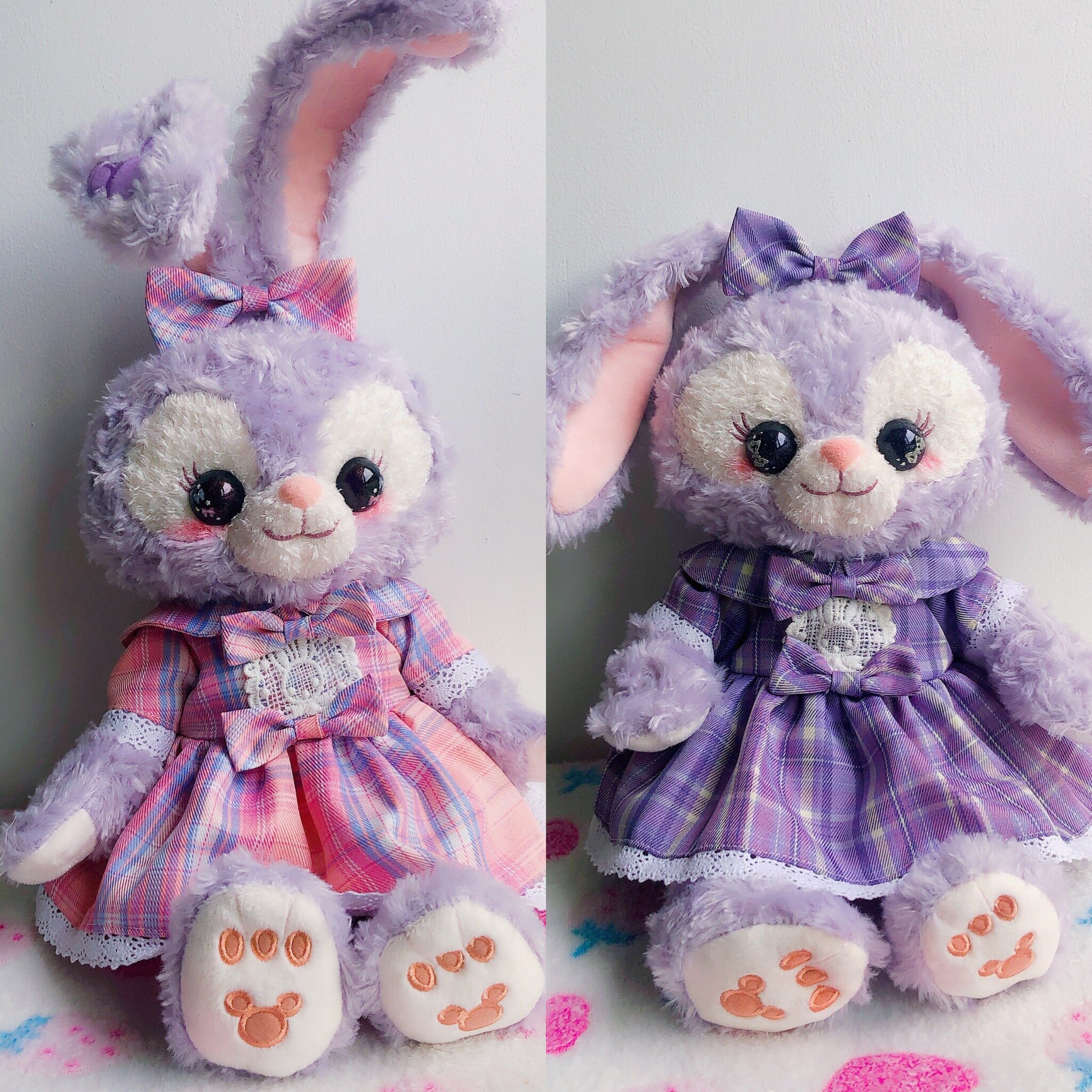 50cm星黛露着迪士尼公仔裙子原创自制格子学院lolita洛丽塔