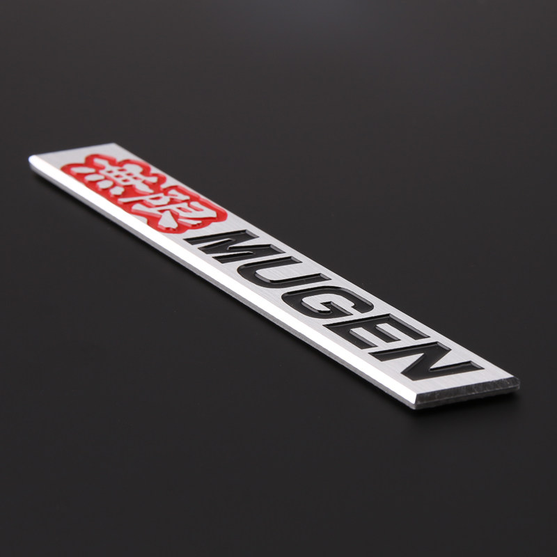 适用于本田飞度奥德赛杰德改装无限铝合金车标mugen汽车车标